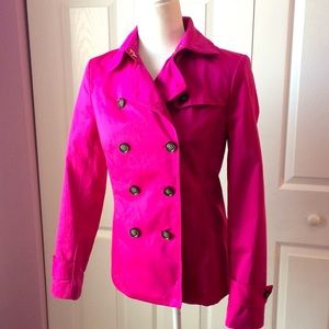 💝 Host Pick💝NWOT Banana Republic Raspberry peacoat jacket